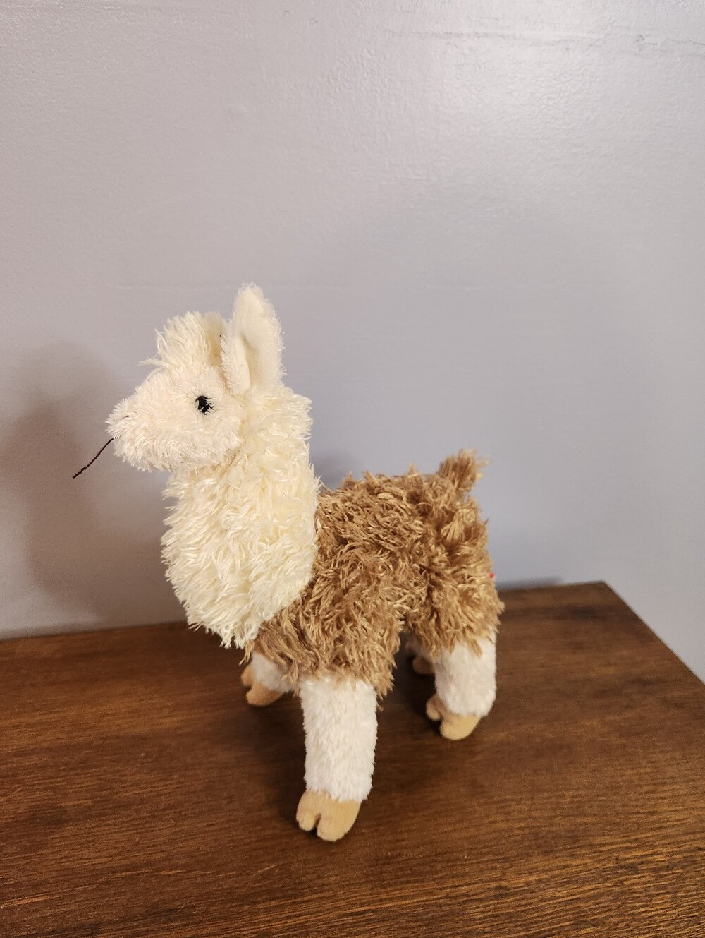 Douglas Shaggy Llama Plush Animal 10" Brown Cream 2011